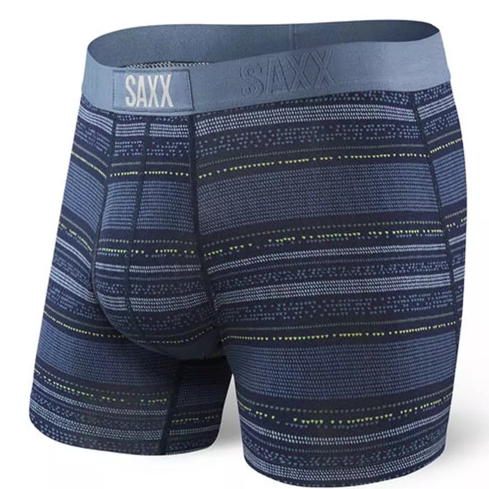 SAXX Men's Patterned Blue everyday Ultra  Boxer Briefs
